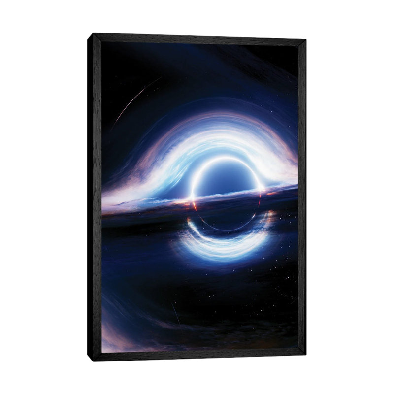 Interstellar Event Horizon by Nikita Abakumov - Print on Canvas, 66.04cm H x 45.72cm W x 3.81cm D, Black Framed