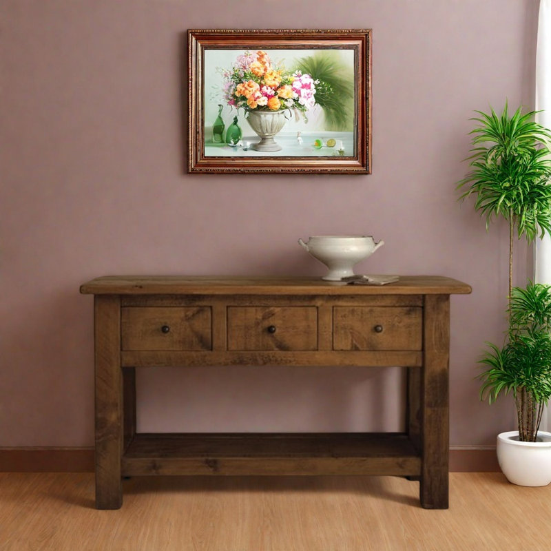 Wabi-Sabi Solid Wood Console Table