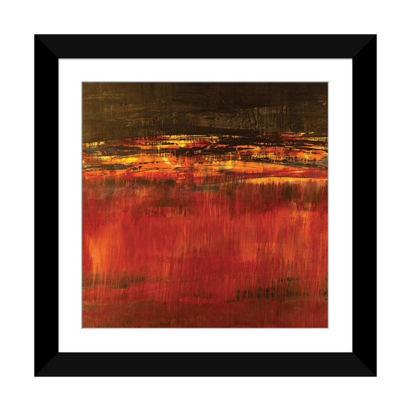 «Molten Lava», reproduction sur toile, Papier beaux-arts encadré noir, Blanc, H 24 po x l 24 po x P 1 po