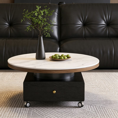 Table basse mobile avec tablettes