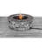 40000 Outdoor Heating Fire Pit - 8-Hour Burn Time, Fiber Concrete, Stainless Steel Burning Surface, Propane & Natural Gas, Gray Modern Fireplace 8H Burn, Reinforced Combustion Area, Propane/Natural