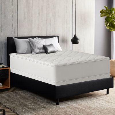 8" Medium Firm Tight Top Fully Assembled Innerspring Double Sided Hybrid Mattress by White Noise