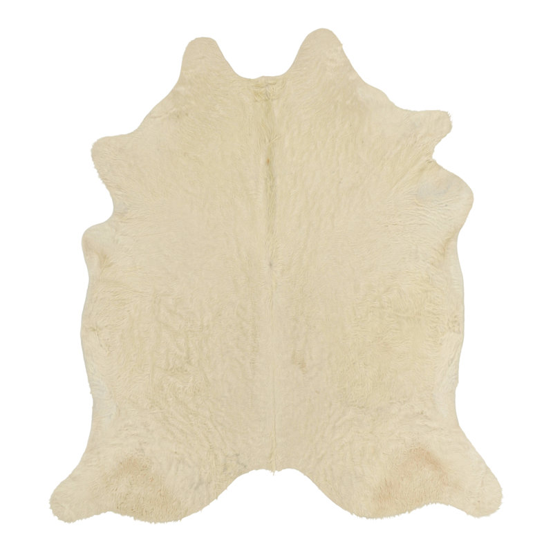 Rug & Kilim’S Large Cowhide Rug In Cream Tones