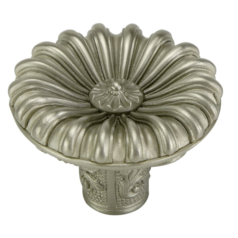 NANTUCKET Designer Knob, Satin Nickel