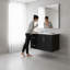 Meuble-lavabo flottant mural 36 po avec 2 tiroirs et lavabo simple en céramique 36 po | Idée de cadeau-2015421930