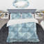Ensemble de housse de couette glamour Baby Blue Triangle-109149361