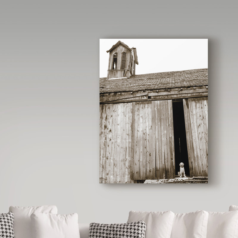 Kinneola «Barnyard Dog», reproduction de photo sur toile tendue, H 47 po x l 35 po x P 2 po