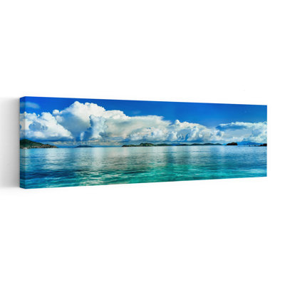 Sapphire Beach, St. Thomas, United States Virgin Islands, Usa Abstract Palm Tree Landscape Nature Wall Art
