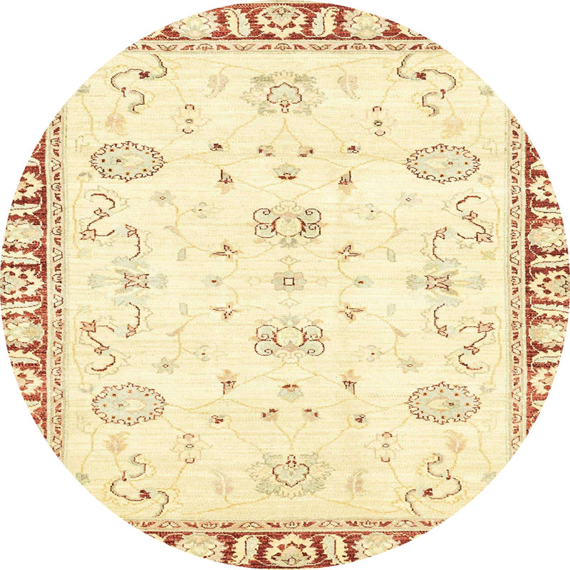 Tapis abstrait moderne 2963, Rond 5 pi