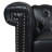 84.65" PU Rolled Arm Chesterfield Three Seater Sofa-543757452