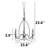 Callista 3-Light Candle Style Classic / Traditional Chandelier with Copper Accents