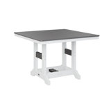 Berlin Gardens Garden Classic Regular Top With White Base Square Bar Table