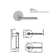 Adjustable Door Lever with Round Rosette