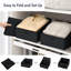 Ensemble de 8 paniers de rangement en tissu - Paniers de rangement pliables en forme de trapèze pour vêtements, jouets, livres, serviettes, solutions de rangement robustes et peu encombrantes-988118930