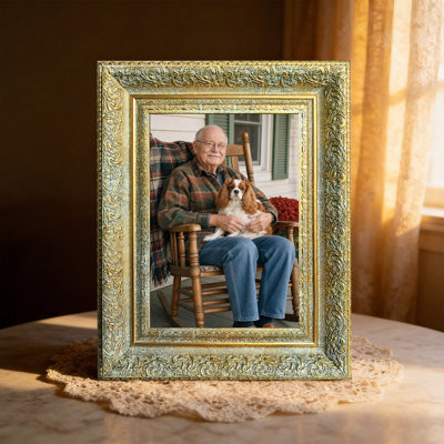 11" x 14" Antique Gold 1PC Timeless Picture Frame for Wedding Gifts