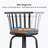 Lanxton Swivel Upholstered Counter Stool with Metal Frame-1126550267