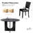 Modern 5-Piece Solid Wood Dining Table Sets For 4, Kitchen Table Set With 4 Upholstered Chairs-1162023891