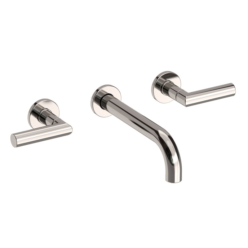 Pavani Wall Mount Bathroom Faucet, Polished Nickel