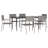 Zarrukh 6 - Person Wicker Patio Dining Set with Rectangular Table-1435623416