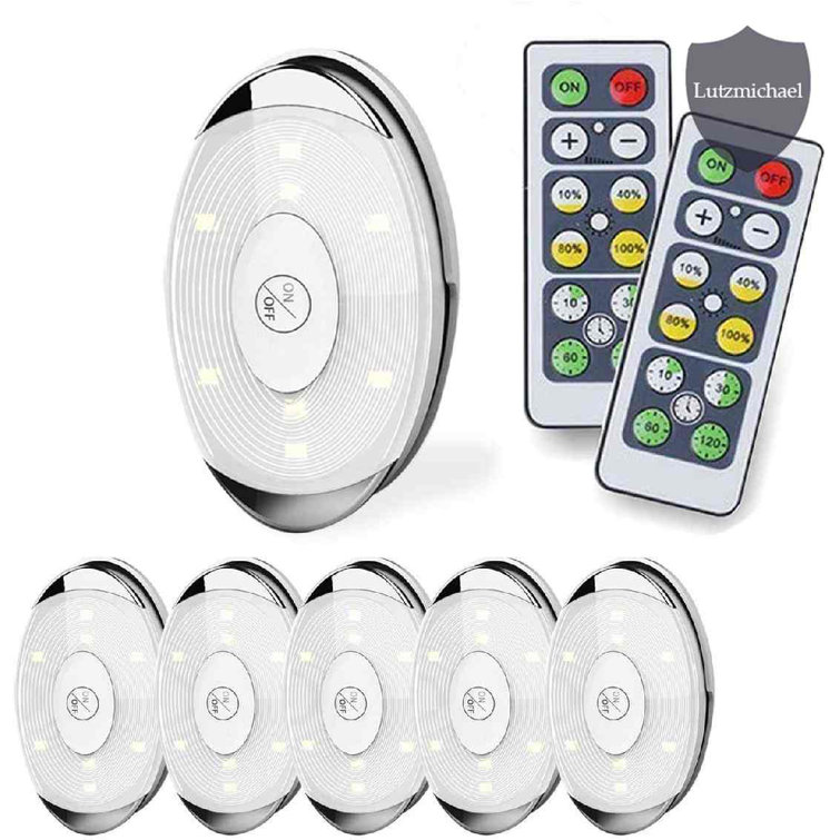 Wireless Led Puck Lights With Remote Control,battery Powered