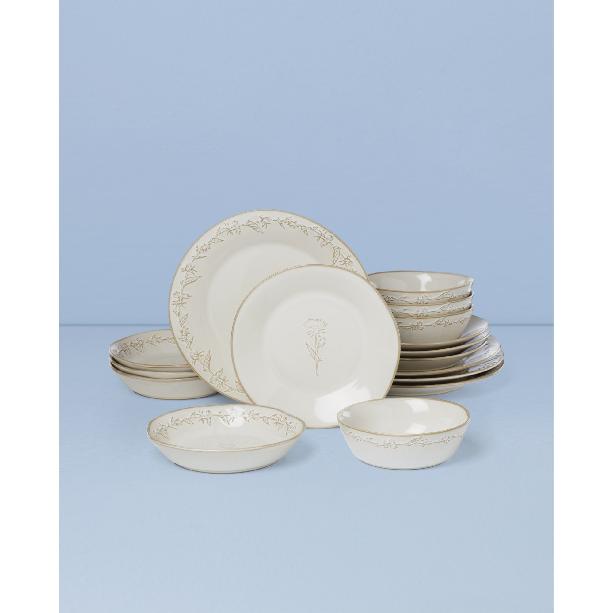Homespun 16 Piece Dinnerware Set