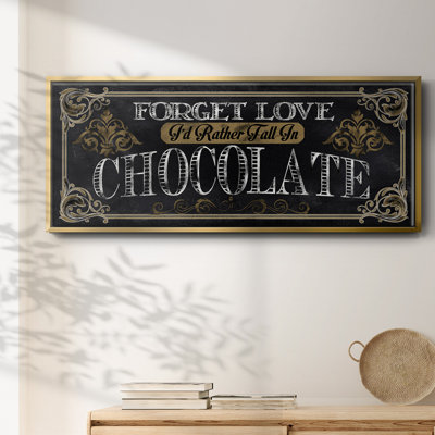 Chocolat - toile encadrée