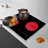 23.23" Black 3 Burners Electric Ceramic Cooktop with Timer, Sensor Touch Control 2600W