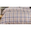 Ensemble de housse de couette 3 pièces, housse d'édredon en coton lavé avec fermeture à glissière, damier - NTBAY-1835699221