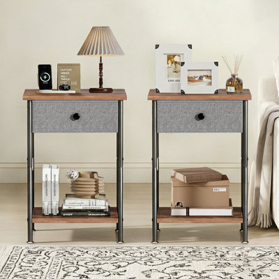 Ensemble de 2 tables d'appoint Alameen