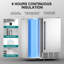 85LBS/24H Commercial Ice Maker, 30LBS Storage, Stainless Steel, Under Counter Built-in with Self-Cleaning