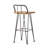 Patio Industial Wood And Metal Barstool