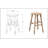 Sacramento Solid Wood Counter Stool-866884672