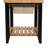 Behling Solid Butcher Block Kitchen Island with Baskets and Storage Shelf-521640768