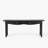Isabel Spindle 2-Drawer Black Console Table