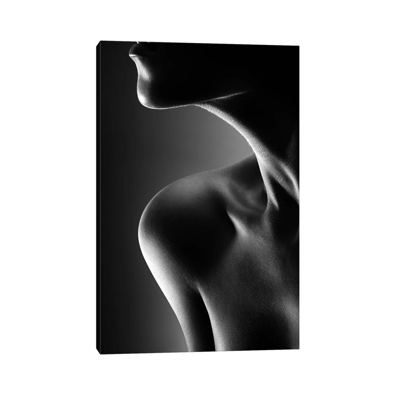 Nude Woman Fine Art 19 by Johan Swanepoel - Floater Frame Rectangle Print on Canvas, Wrapped Canvas, 30.48 cm H x 45.72 cm W