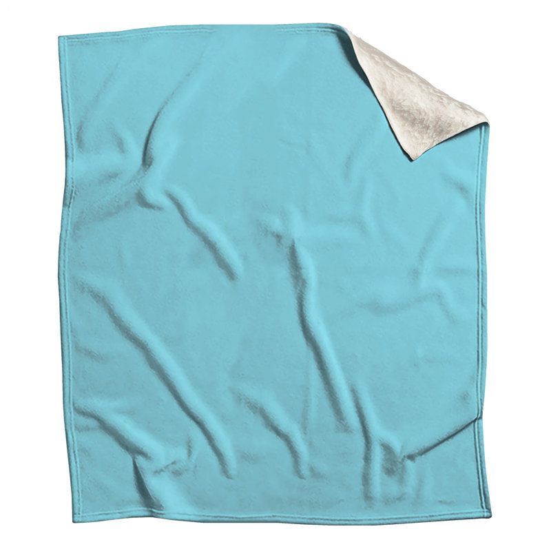 Solid Light Blue Blankets, 50in W x 60in H