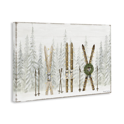 «Pine Lodge Ski Motif», art mural par Danielle Murray