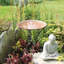 24" Hammered Copper Birdbath with Ring Stand