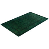 Tapis unique en laine 3 pi 2 po x 5 pi 1 po Huckaby
