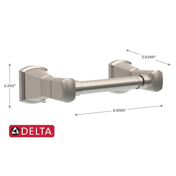 Delta Esato Wall Mount Spring-Loaded Toilet Paper Holder Bath