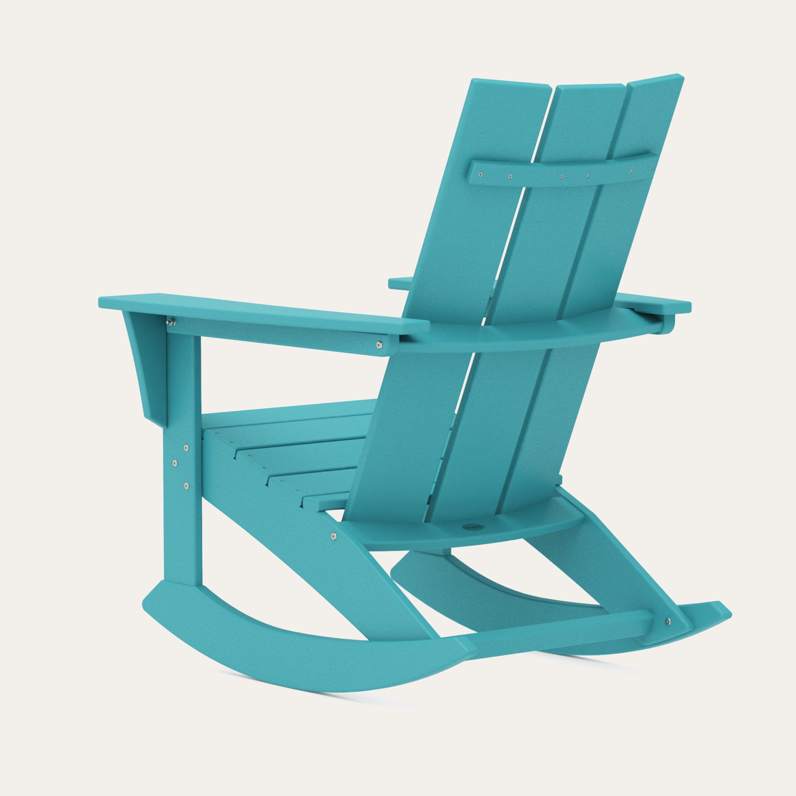 POLYWOOD® Modern Rocking Adirondack Chair, Aruba