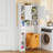 32'' W  Freestanding Over The Toilet Storage with Height Adjustable Shelf-873390669