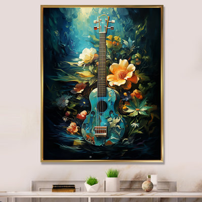 «Tropical Guitare Music Euphonic I», reproduction d'art sur toile