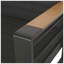 Causeuse d'extérieur composite en bois et plastique l 56,75 po x P 27,5 po x H 24,75 po Giovanna