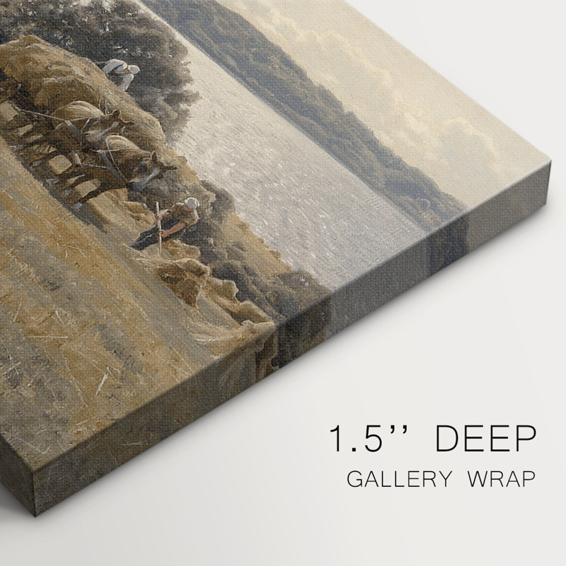 Série paysage - DCCL XXXVII - Toile tendue avec châssis - Prêt à être accroché, H 12 po x l 30 po