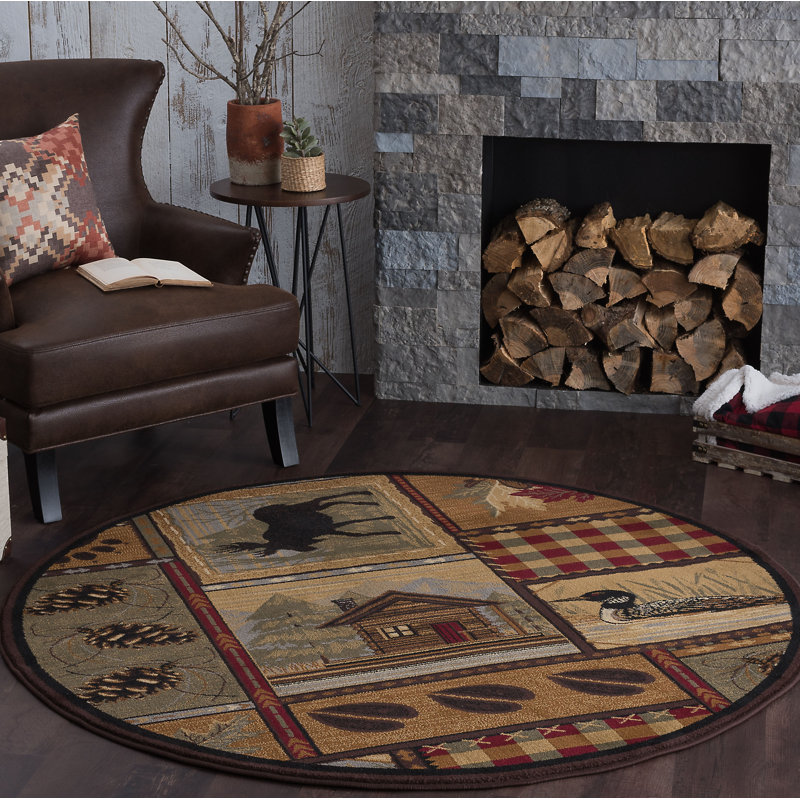 Alers Indoor Rug, Round 7'10"