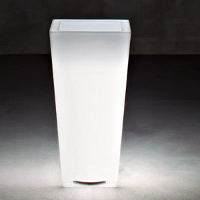 Kabin Planter, White, 40" H x 17.5" W x 17.5" D