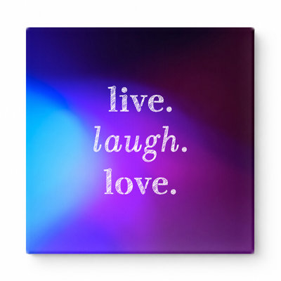 Live. Laugh. Love — Soft Watercolor Wash Canvas Wall Art