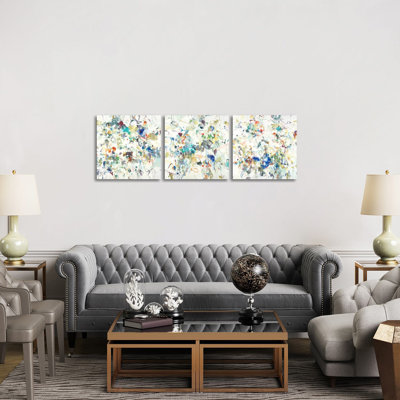 Party Time Triptych - ensemble d'art mural sur toile tendue (ensemble de 3)