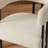 Haskett Upholstered Dining Armchair with metal legs-113257062